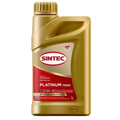 Масло моторное Sintec Platinum 7000 10W-40 A3/B4 синтетика 1л 600166