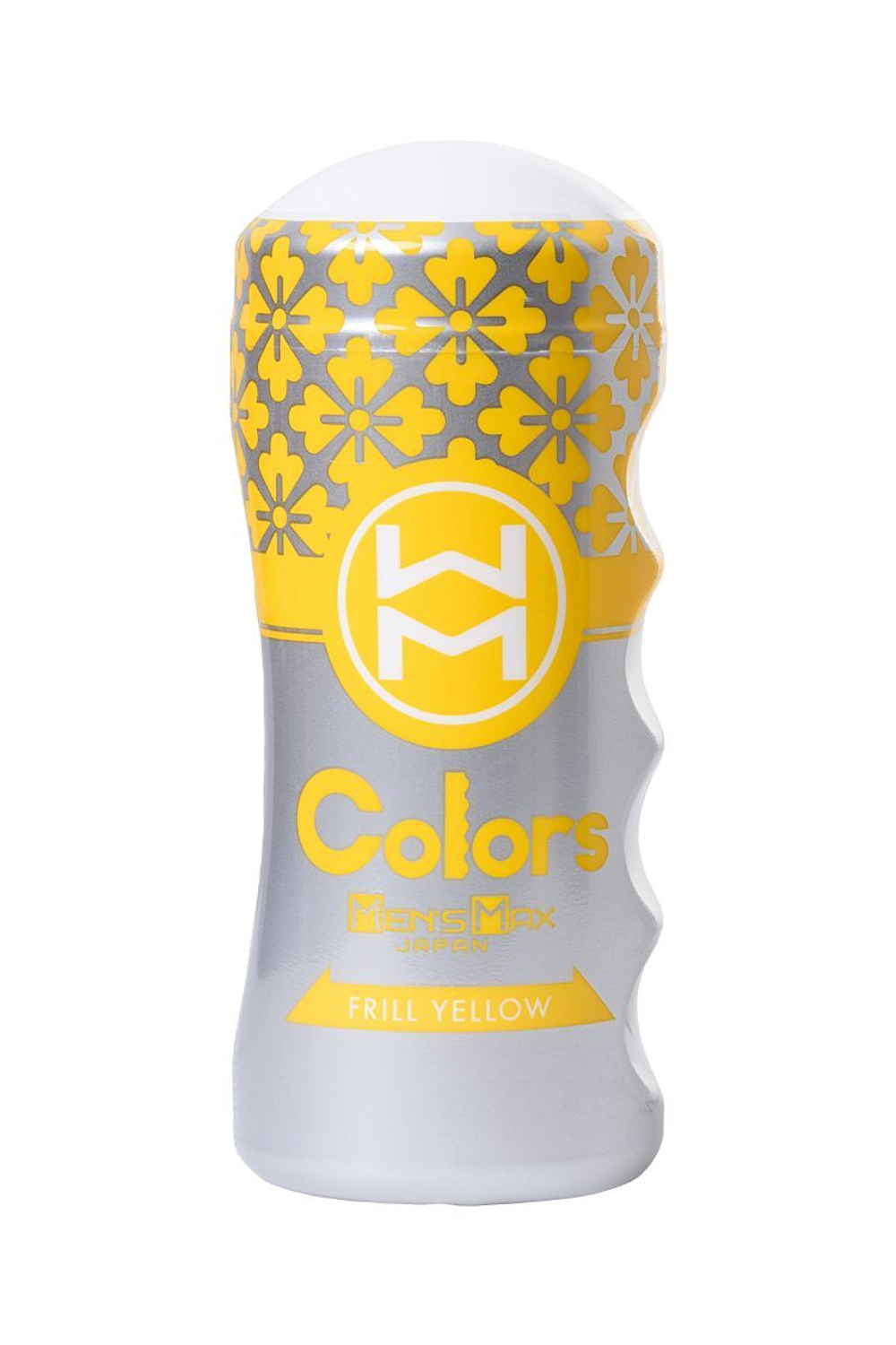 Мультирельефный мастурбатор MensMax Colors - Frill Yellow (Цвет: белый)