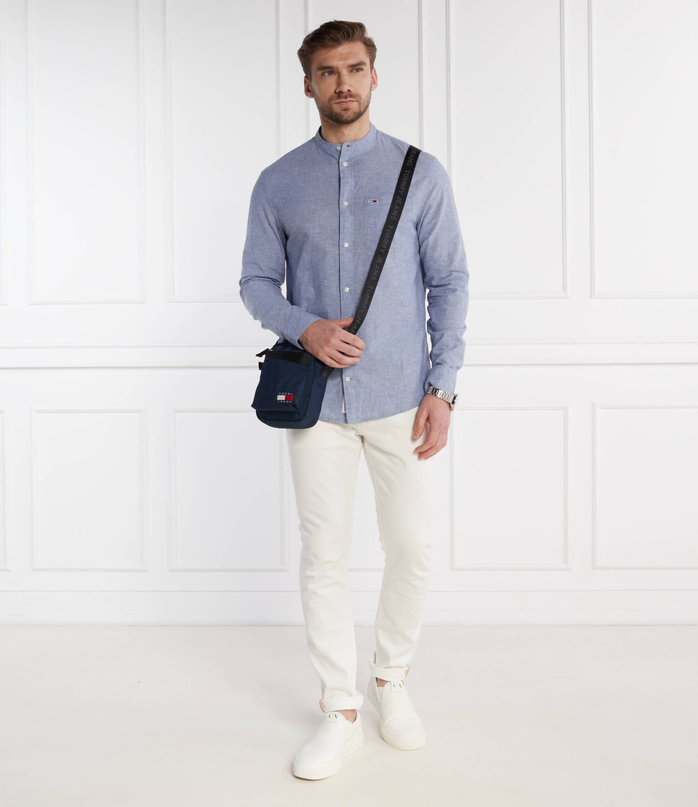 Рубашка MAO LINEN BLEND Tommy Jeans - голубой(DM0DM18964)
