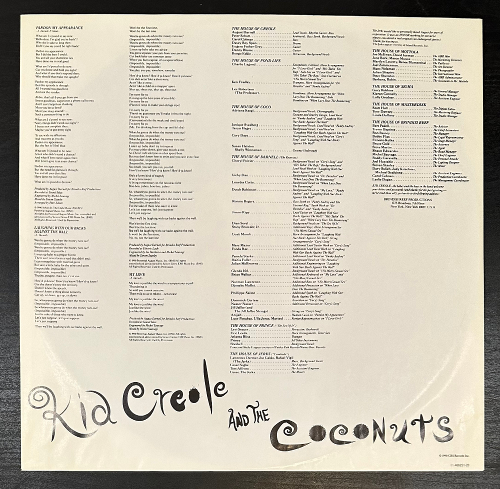 Kid Creole And The Coconuts - Private Waters In The Great Divide (Голландия 1990г.)