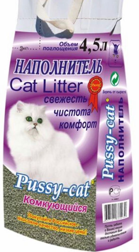 Комкующийся наполнитель Pussy-Cat для кошачьих туалетов 4,5 л Комкующийся наполнитель Pussy-Cat для кошачьих туалетов 4,5 л