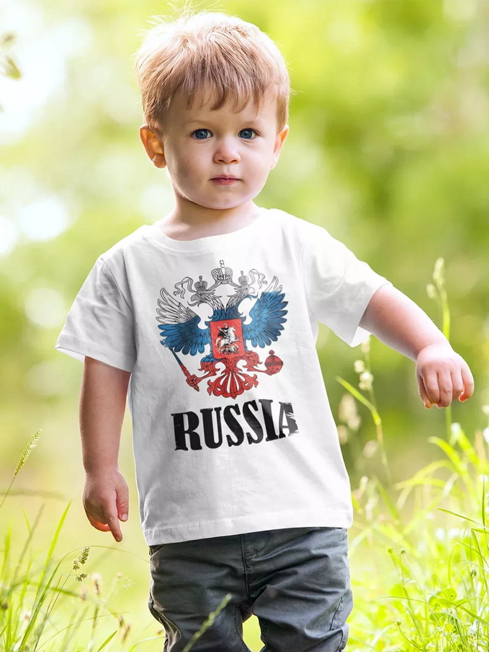 Футболка с гербом России