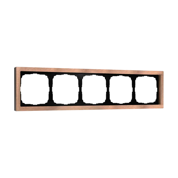 Рамка металлическая на 5 постов Systeme Electric ArtGallery Pure Медь GAL312505