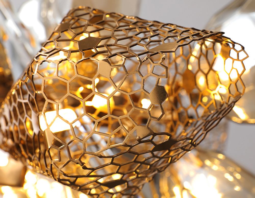 Люстра 8898P/BL gold/smoky