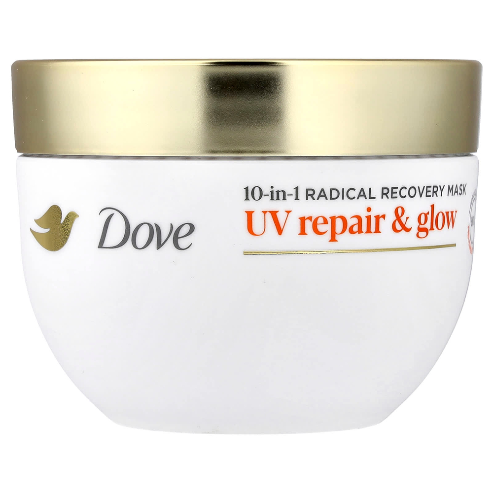 Dove, UV Repair & Glow, маска для волос 10 в 1, 260 г (9,2 унции)