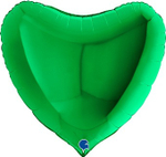 Г 18'' Сердце Зеленый 40 см.