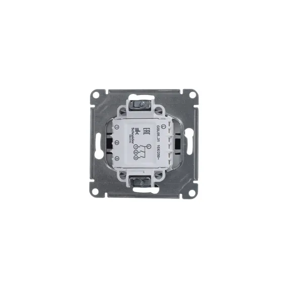 Выключатель трехклавишный Systeme Electric Glossa Антрацит GSL000731