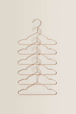 ZARA HOME ДЕТСКАЯ ВЕШАЛКА (НАБОР ИЗ 6 ШТ.) РОЗОВЫЙ