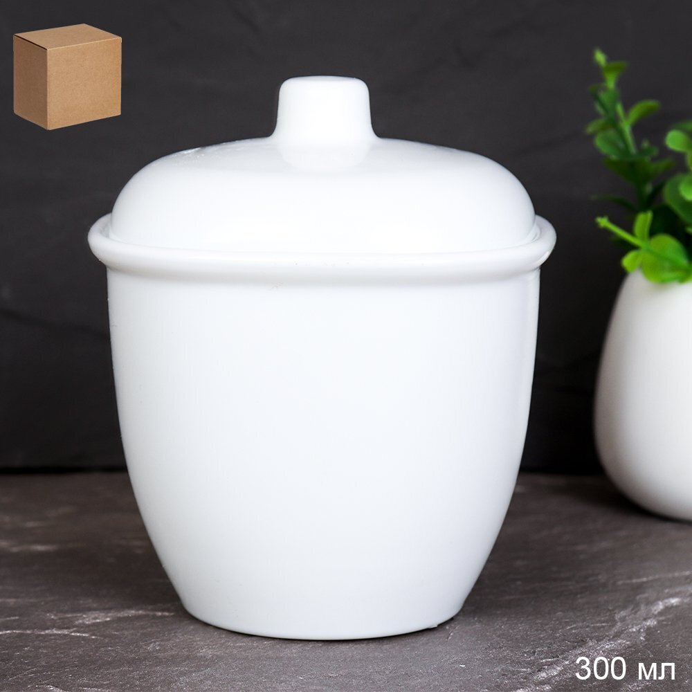Сахарница 300 мл квадратная белая / TZ40XN(WHITE) /уп 48/ 624411