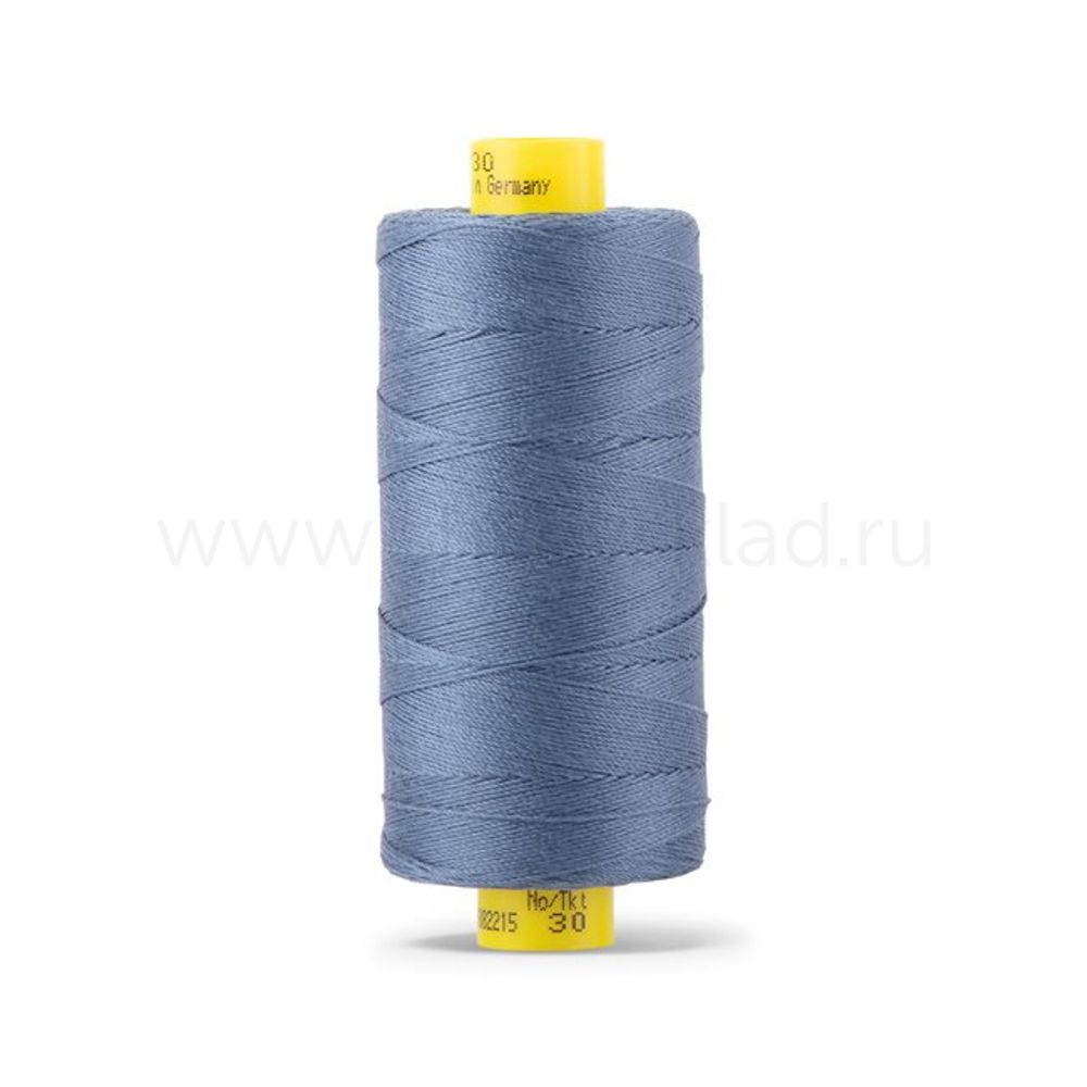 Нитка Gutermann Mara 30 (300 метров), 1 кат., для отстрочки | 112 серо-синий джинс