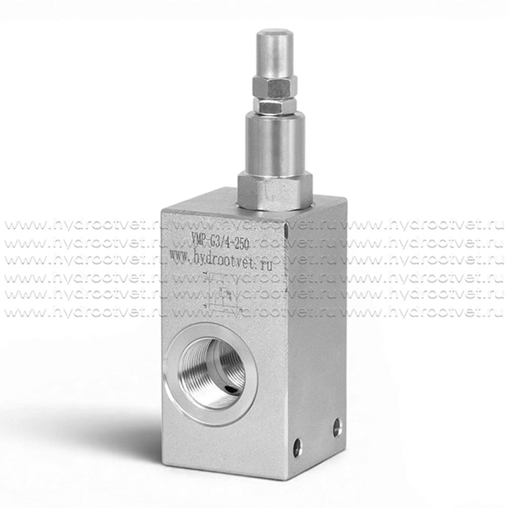 VMP-G3/4-250 - Предохранительный клапан трубный тройником G3/4, 50-250 бар VMP-G3/4-250 - Предохранительный клапан трубный тройником G3/4, 50-250 бар