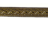 Тесьма жаккард с метанитом, с1857, рис. 9006, ш. 2,2 см
