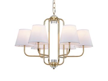 Подвесная люстра 6*E14 4646/C gold золото OLGA Newport