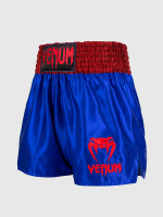 Шорты тайские Venum Classic Royal Blue/Cherry Red