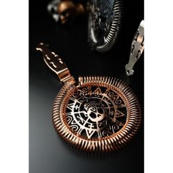 Стрейнер барный нерж. 19 см d 10,3 см медь Череп Luxury Skull B'Guys P.L.- Barbossa