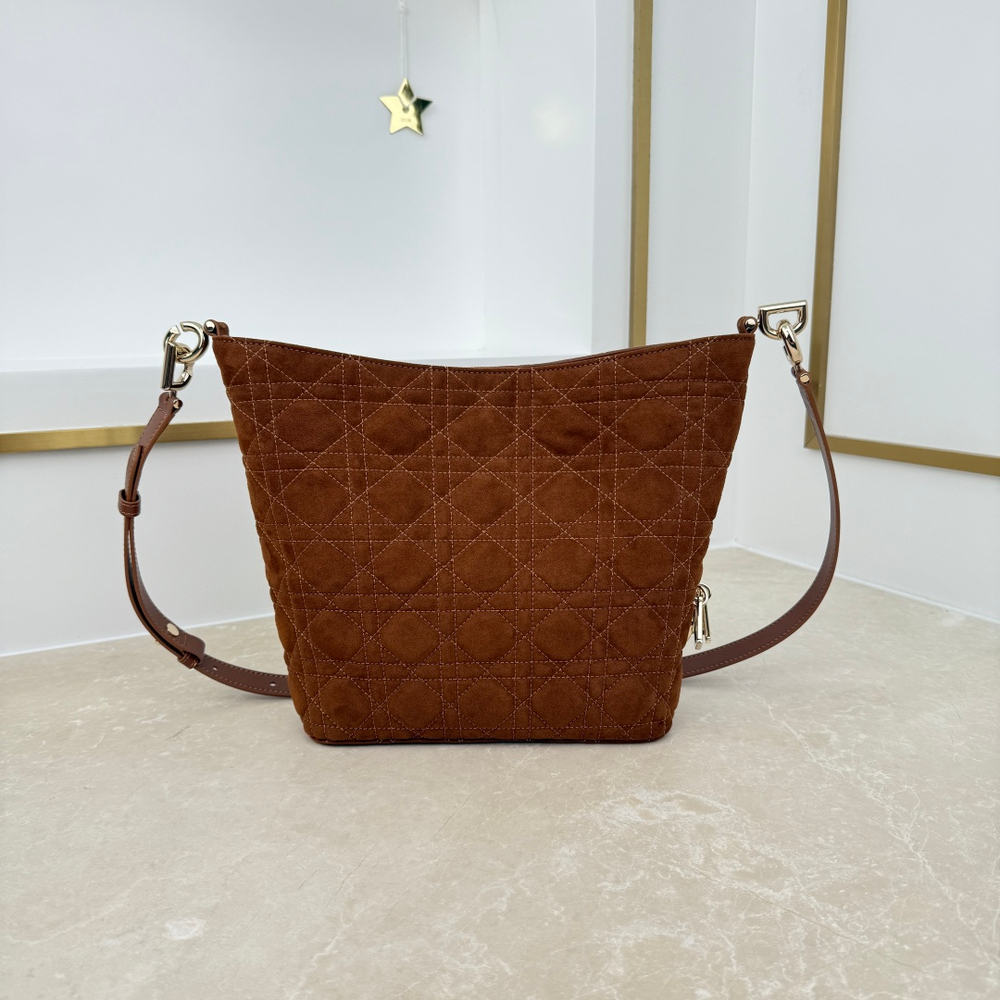 Женская сумка Dior Toujours Hobo — коричневая, 22,5 см — фото 3