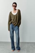 СВИТЕР С КРУГЛЫМ ВЫРЕЗОМ — ZARA