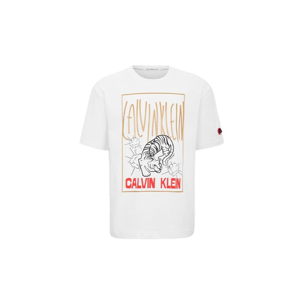 Футболка Белая Calvin Klein Tee, J400108-YAF