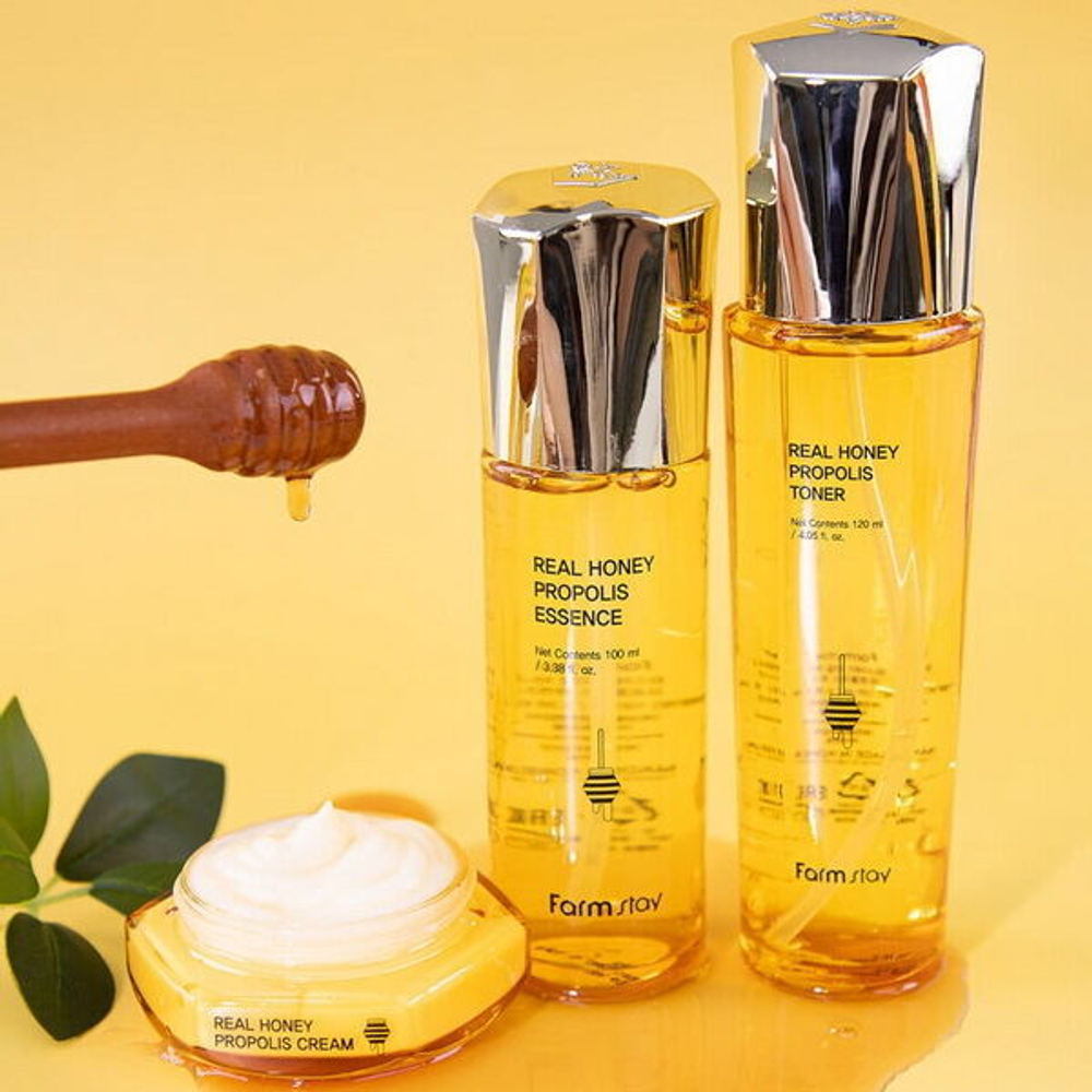 Укрепляющий крем для лица с медом и прополисом FarmStay Real Honey Propolis Cream, 50мл