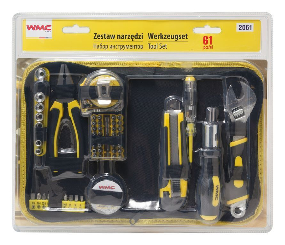 Набор инструментов 61пр, в сумке WMC TOOLS WMC-2061