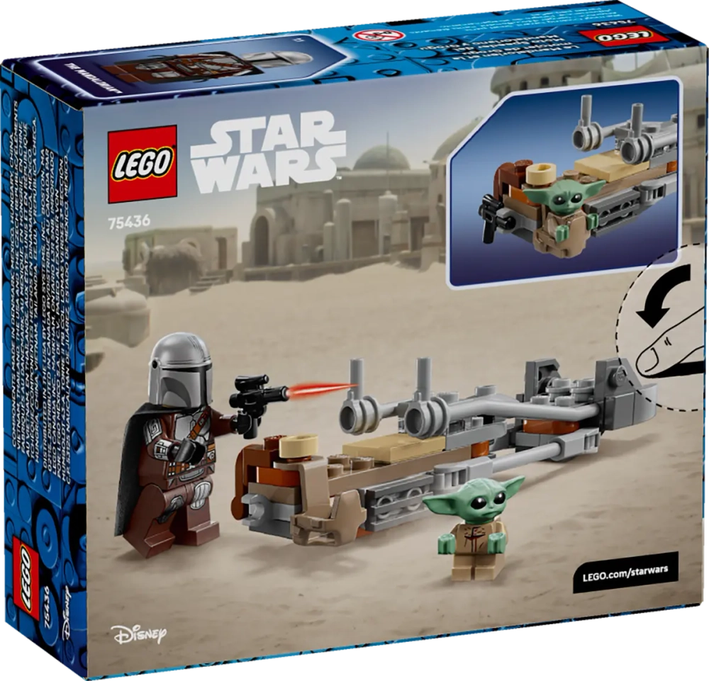 Конструктор LEGO Star Wars 75436 The Mandalorian & Grogu's Speeder Bike