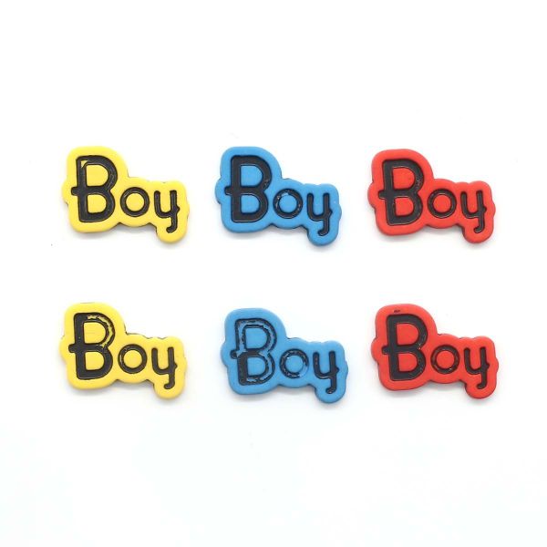 Украшения декоративные: пуговицы Boy, 6 шт, Magic Buttons I1580-DW2