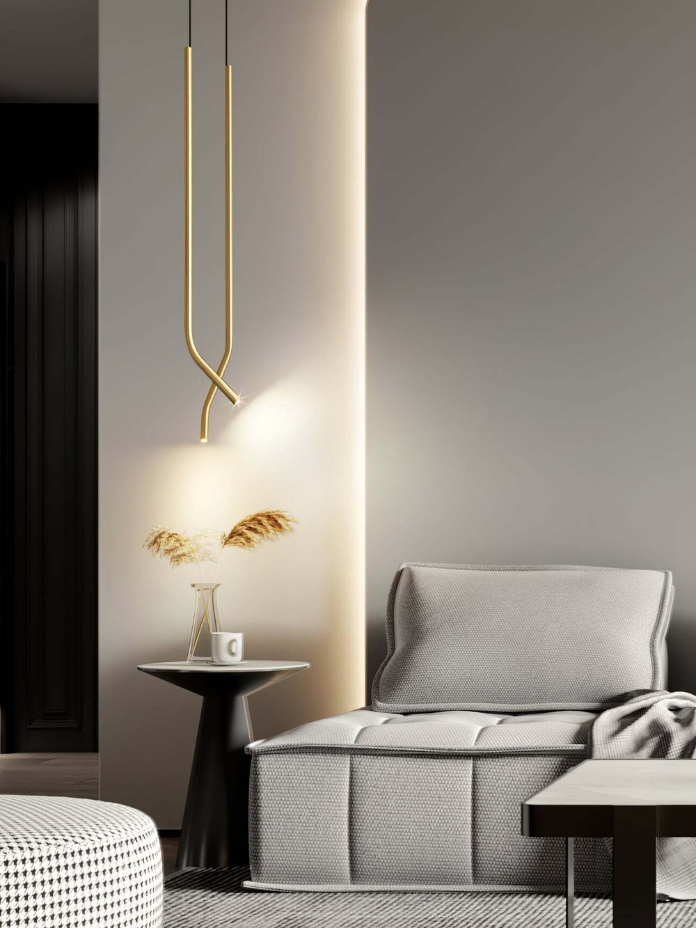 Подвесной дизайнерский светильник Bending lamp от Vakkerlight