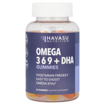 Havasu Nutrition, Жевательные мармеладки с омега + ДГК, натуральный лимон и апельсин, 60 вегетарианских жевательных таблеток
