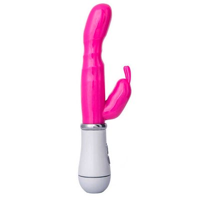 Вибратор ToyFa A-toys (10 режимов) (Цвет: розовый с белым и серебряным)