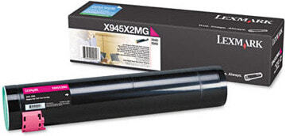 Картридж тонерный Подлинный Пурпурный Lexmark X945X2MG 1 шт