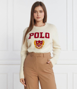 Хлопковый свитер POLO RALPH LAUREN - кремовый(211910471)