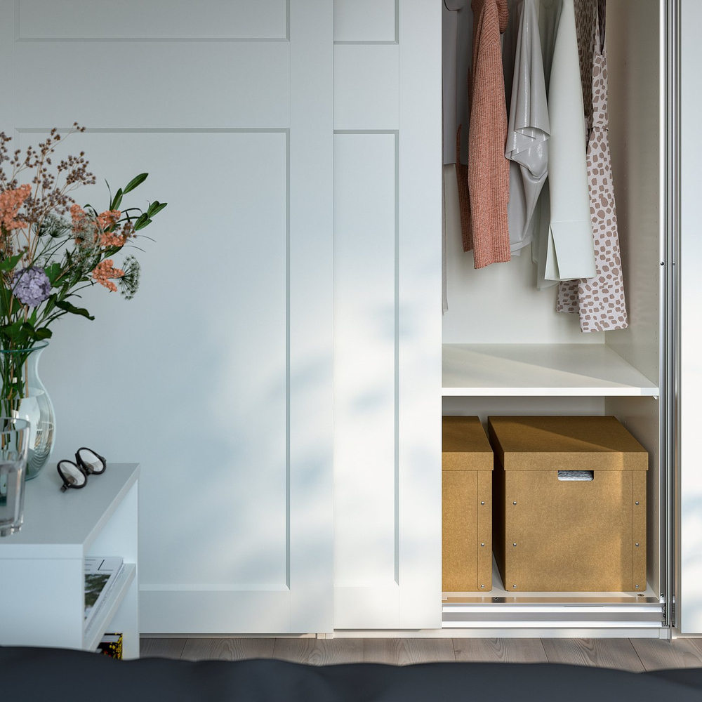 IKEA GÄRDESGÅRD  (ИКЕА ГЭРДЕСГОРД)  -  Коробка с крышкой - натуральный 32х35х31 см