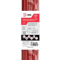 Термоусадочная трубка ЭРА NO-224-403 ТТУ нг-LS 3/1.5 красная в отрезках по 1 м 50 шт | Электротовары