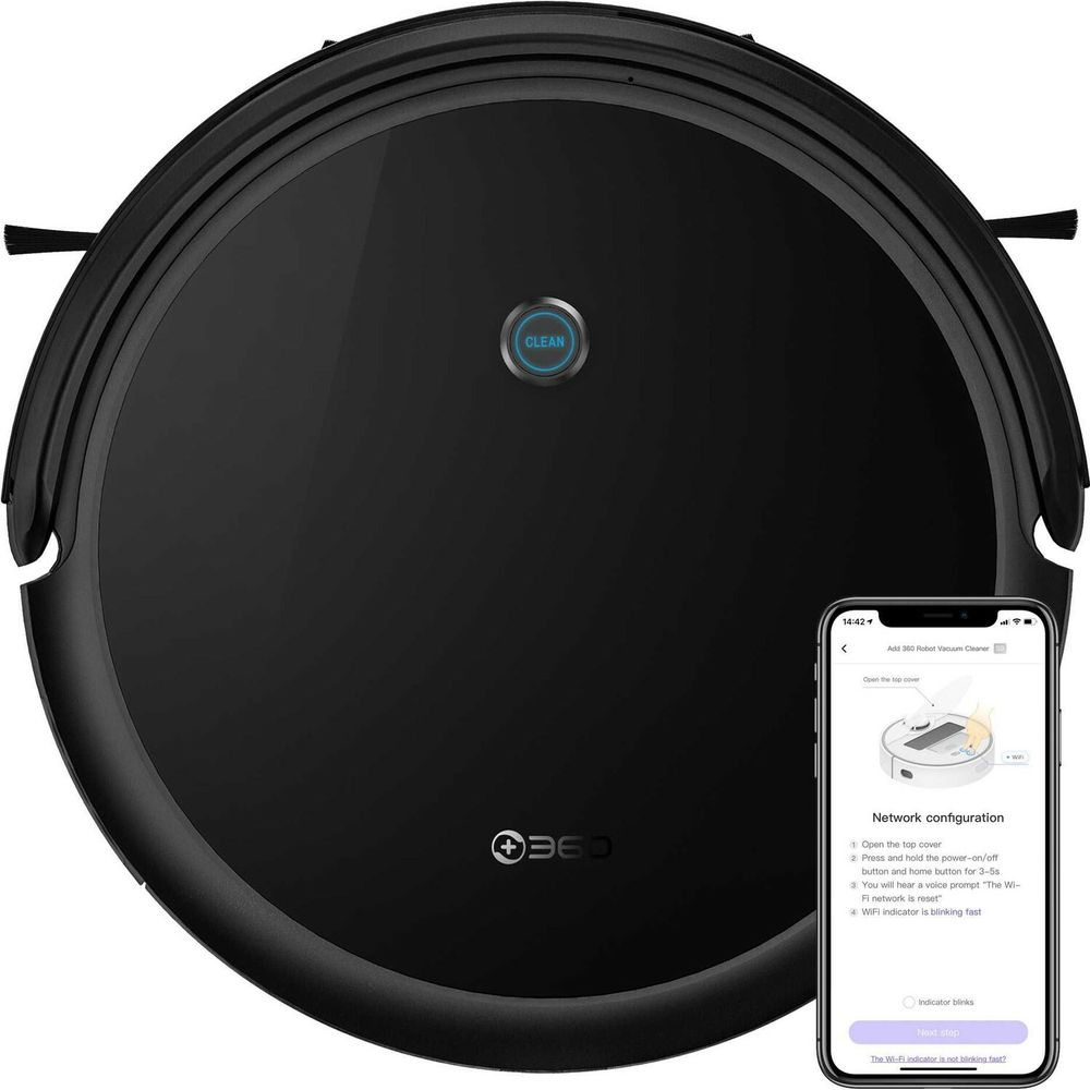 Робот-пылесос 360 Robot Vacuum Cleaner C50-1 черный Робот-пылесос 360 Robot Vacuum Cleaner C50-1 черный