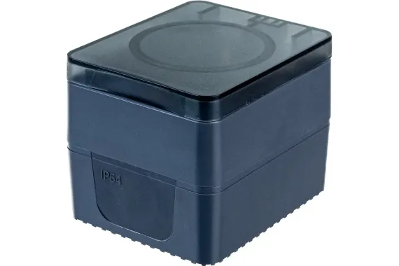 Розетка Systeme Electric ATLASDESIGN PROFI IP54 с заземлением с крышкой накладная антрацит 36837