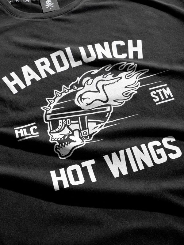Футболка оверсайз Hot wings черная - фото 6