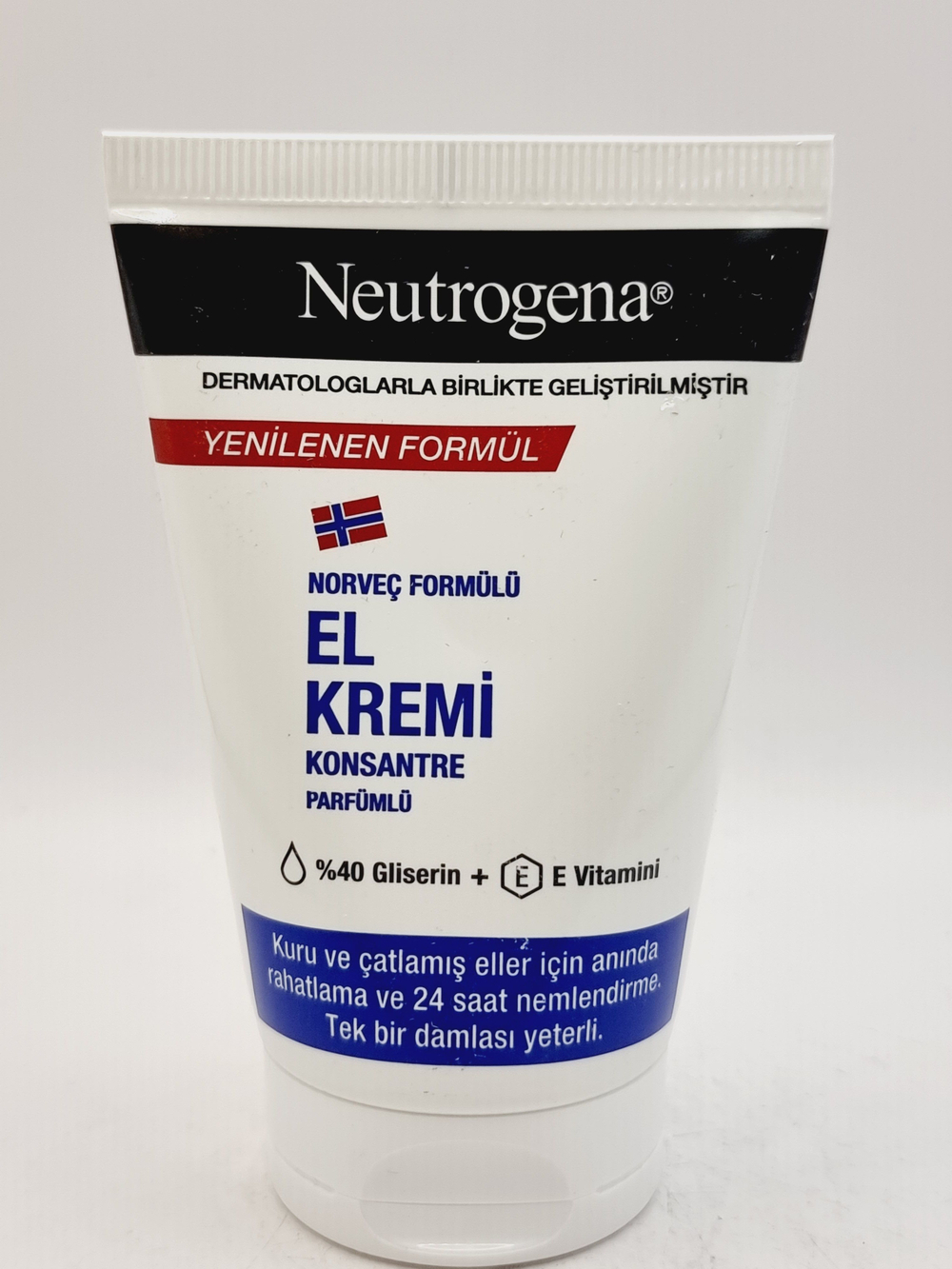 Neutrogena Крем для рук концентрированный для очень сухой кожи, с глицерином и витамином Е, ароматизированный, 50 мл (Франция)
