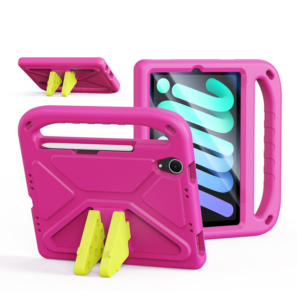 Детский чехол розового цвета на планшет iPad Mini 6 и iPad Mini 7 от Dux Ducis, серия Puff Series Case