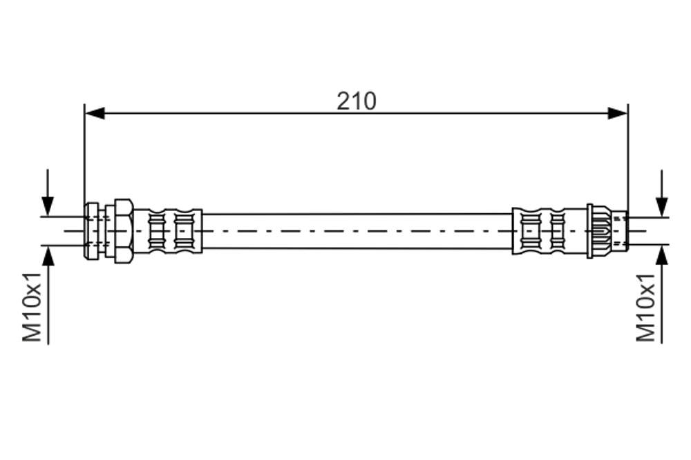 BOSCH - 1987476913-BOC - Brake Hose