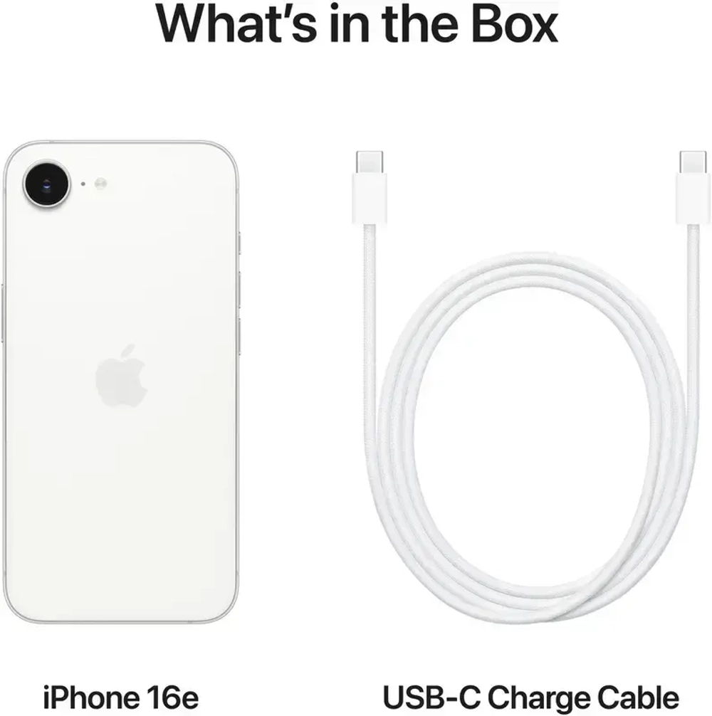 Apple iPhone 16e 256GB, White (Белый)