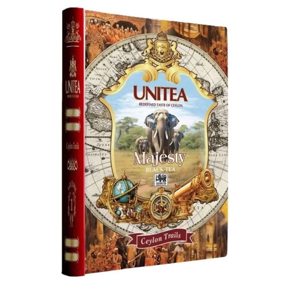 Ч/чай UNITEA ВЕЛИКИЙ ЦЕЙЛОН ж/б 100г*6шт книга