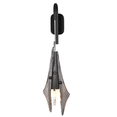 5442/6WL L-VISION ODL_EX26 059 черный/дымчатый/металл/стекло/акрил Бра LED 6W 3000K 633Лм AFALINA