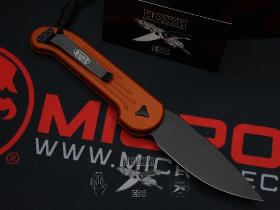 Складной нож Microtech LUDT MT/135-1OR c клинком из стали Böhler M390 Microclean®, рукоять алюминий