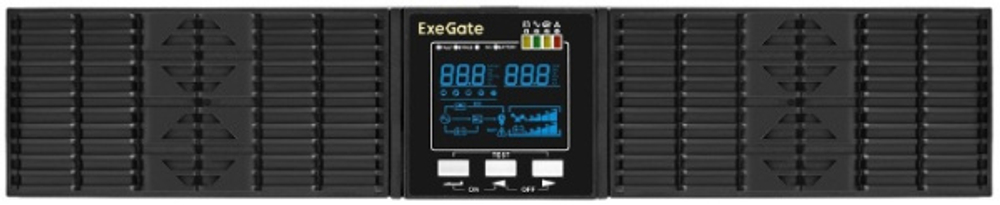 Источник бесперебойного питания Exegate PowerExpert ULS-575-10kVA.LCD.AVR.T.USB.RS232.SNMP.2U
