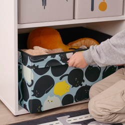 IKEA SKÅJARE  (ИКЕА СКОЙАРЕ)  -  Коробка - чёрный/синий 53x37x26 см