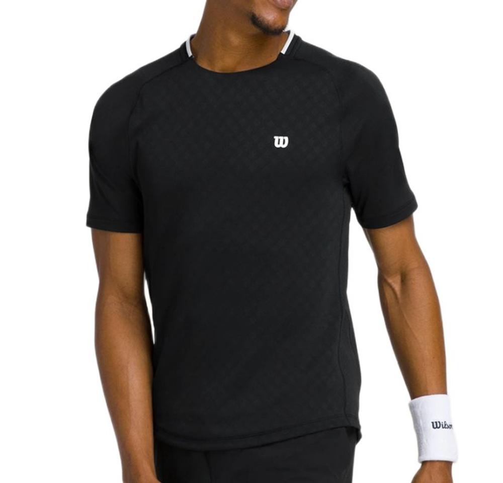 Мужская теннисная футболка Wilson Serve Out - black