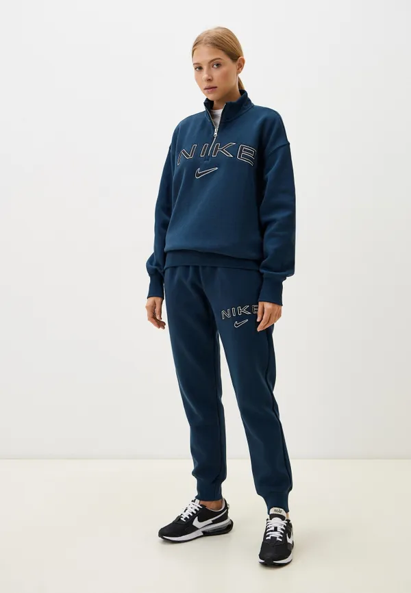 Брюки спортивные женские NIKE W NSW PHNX FLC MR STD LOGO PNT