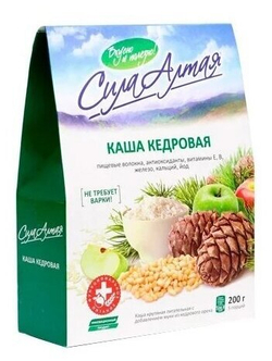 Каша КЕДРОВАЯ, 200 г Сила Алтая, Специалист - 3 пачки