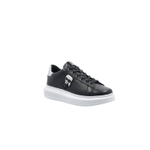 Кожаные кроссовки kapri ikon shine lo lace Karl Lagerfeld - черный(KL62530)
