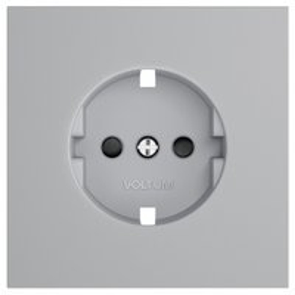 Накладка для розетки с заземлением и со шторками Voltum S70 VLS000716